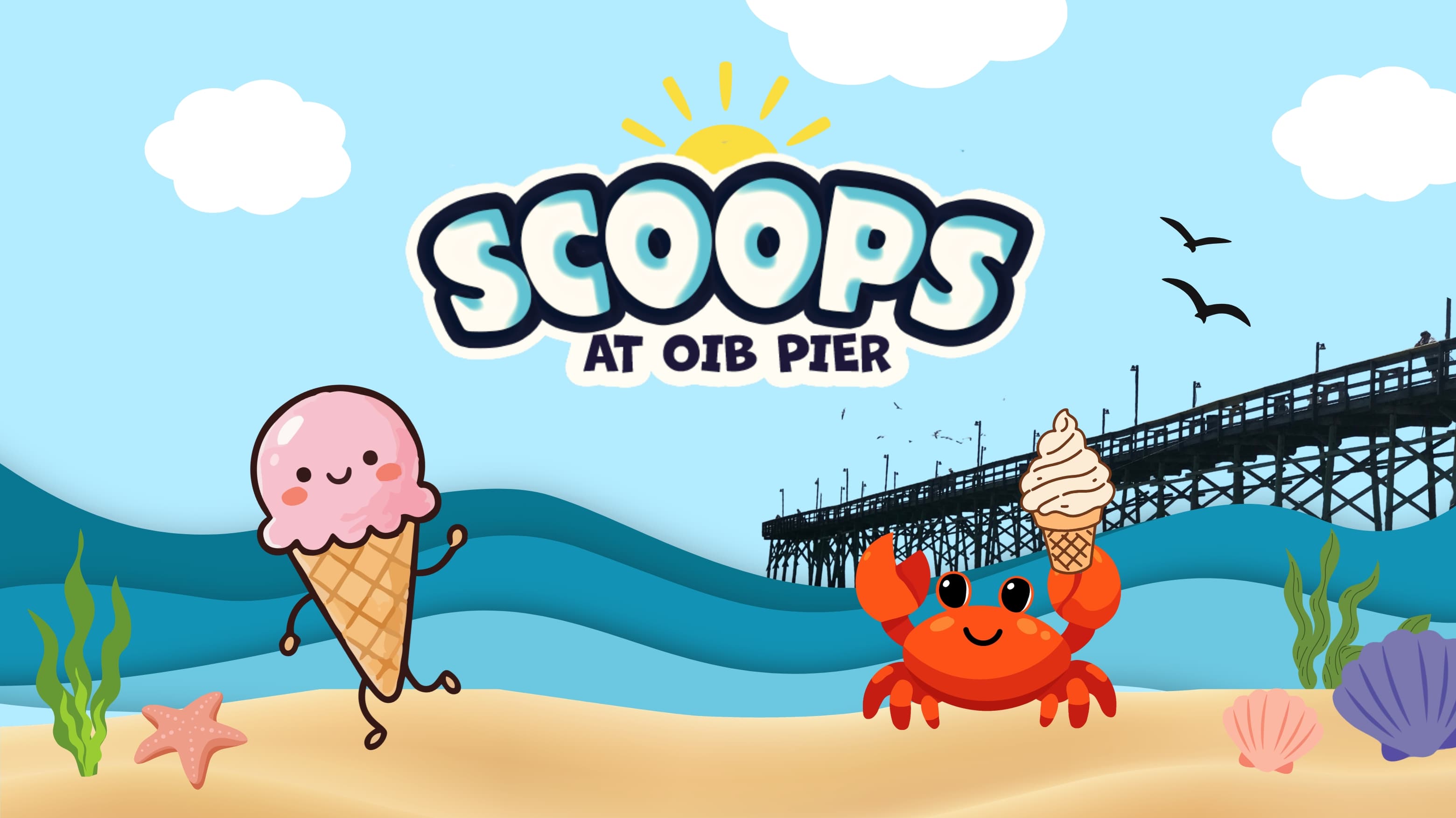 Scoops at OIB Pier — hand-dipped ice cream on the Ocean Isle Beach Pier