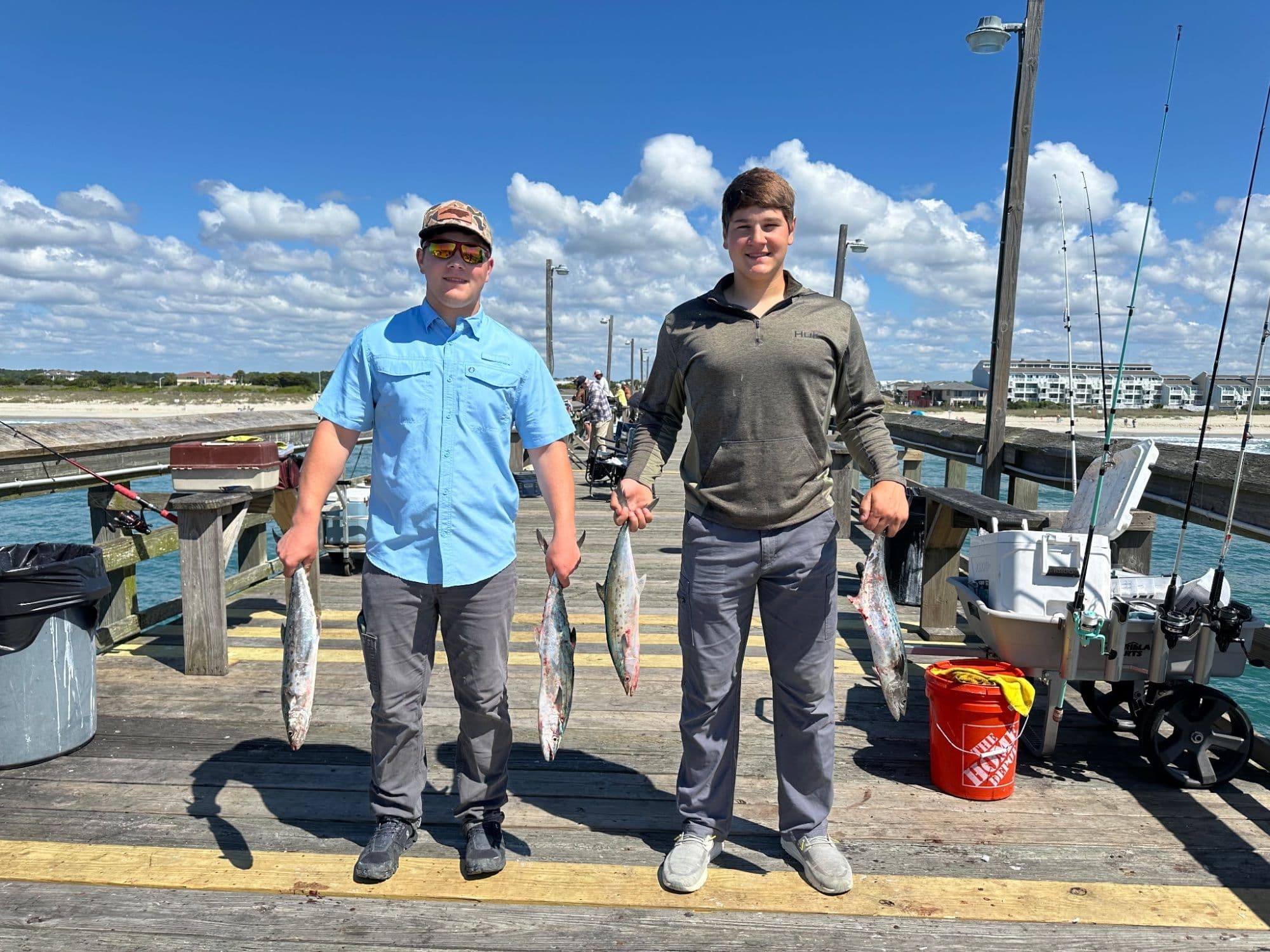 05May2026 Ocean Isle Beach Pier Fishing Report: Morning: Spanish Mackerel biting on Gotcha Lures! A bit slower in the afternoon, whiting and blues. We open at 7:00 AM