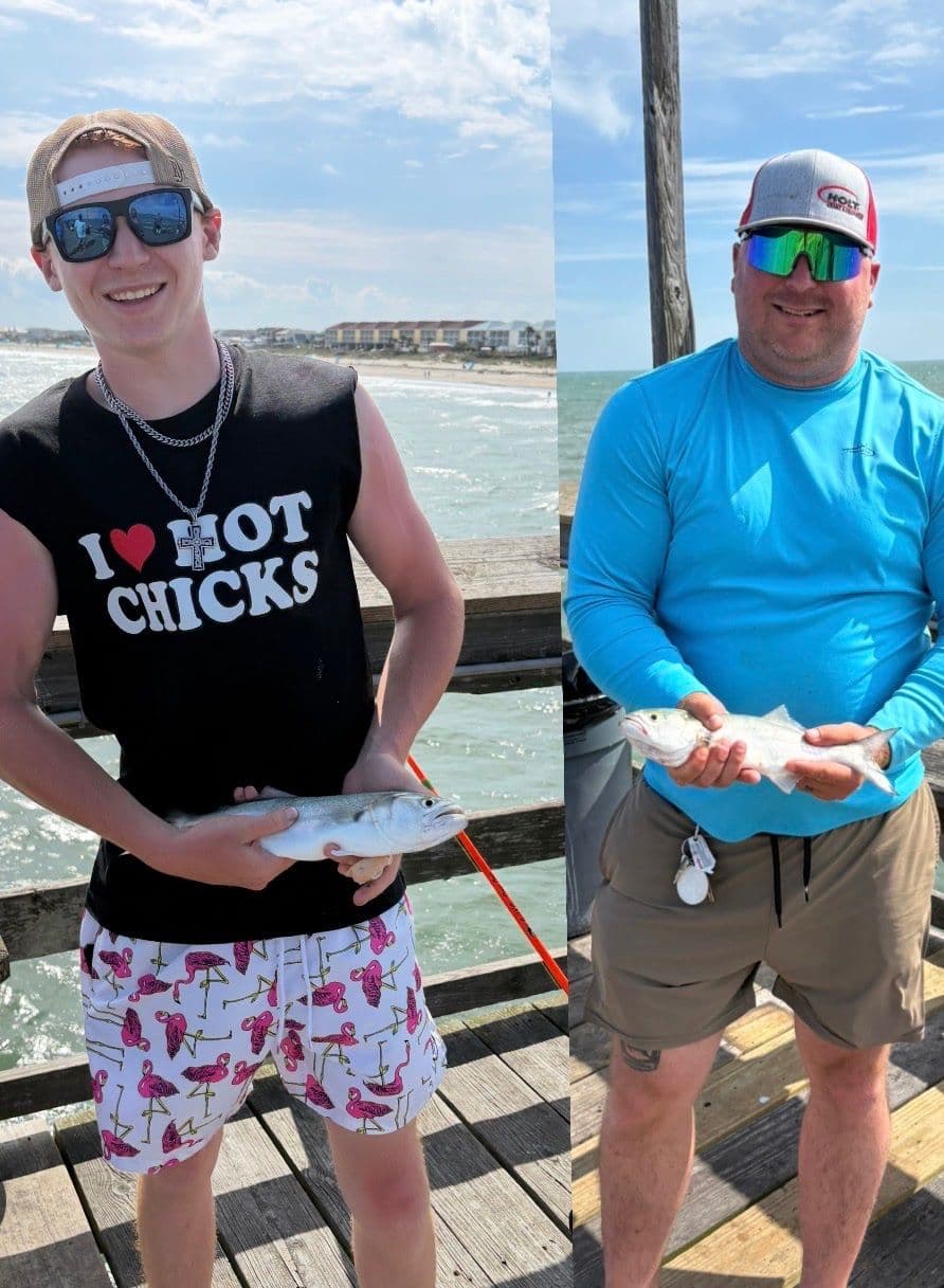07 June 2026 | (Pic: Ben, Brayden, and Blues) Fishing Report: We’re seeing a lot of bait fish, but there have been trout, spot, and drum ...